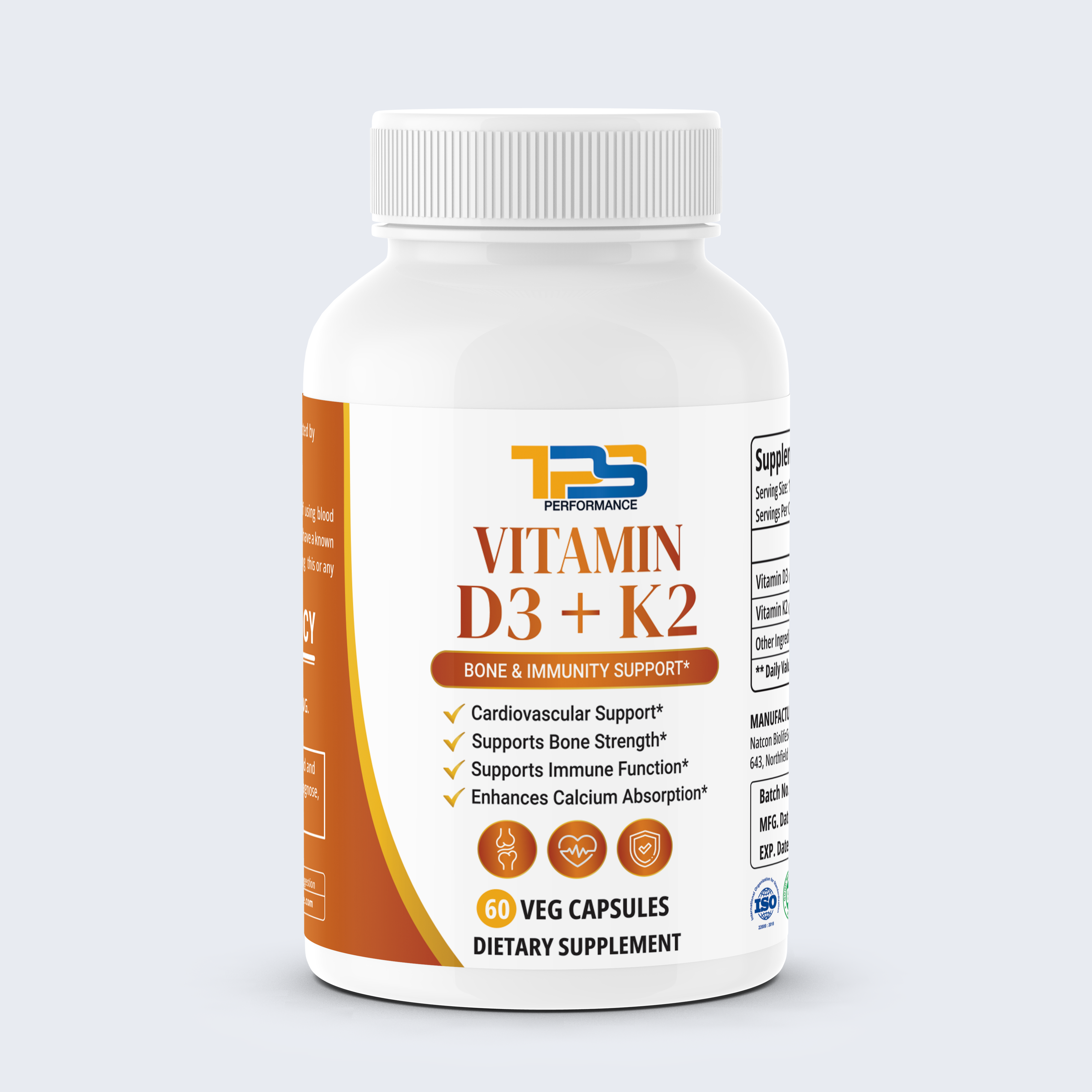 TPS Vitamin D3 K2 Support
