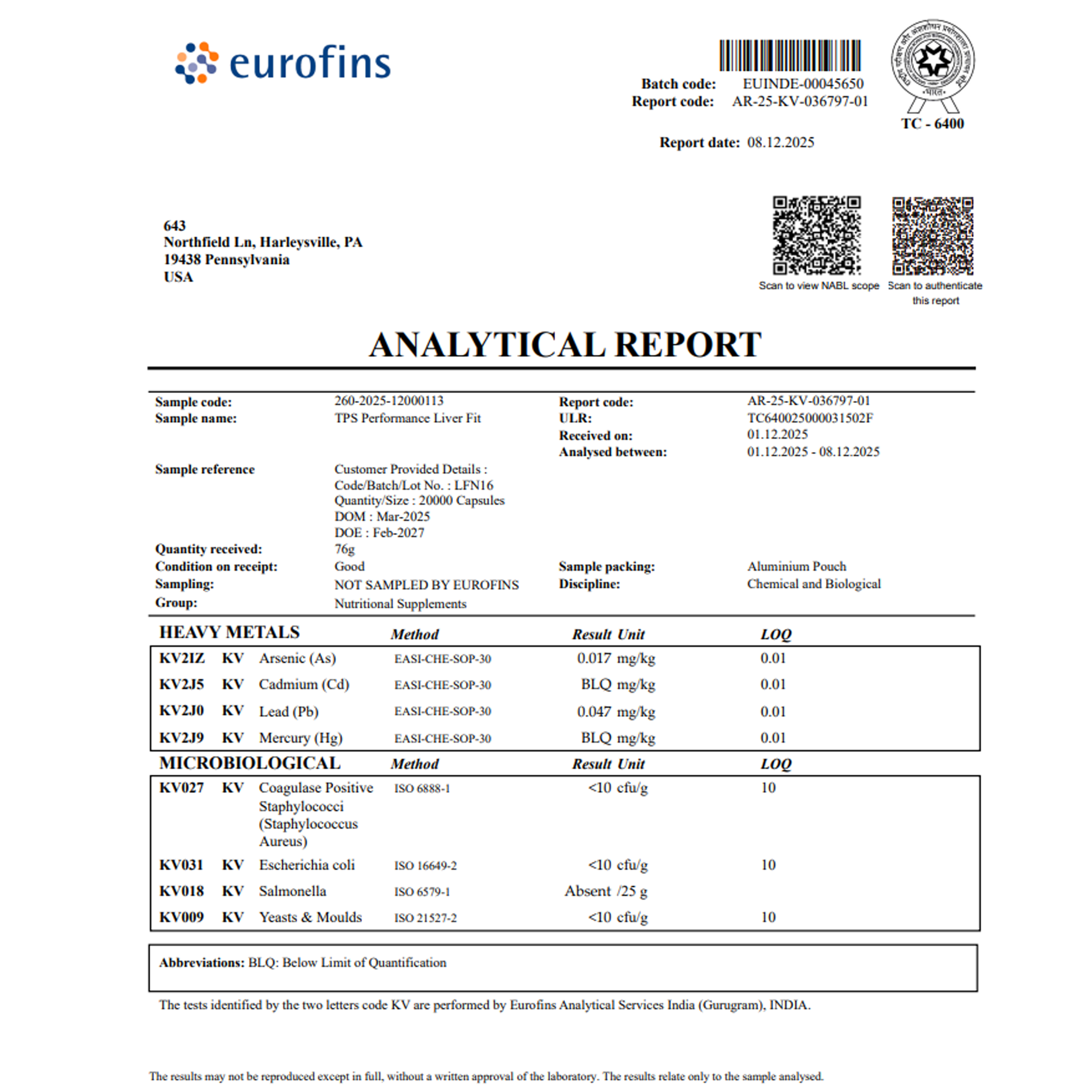 TPS Performance Liver Fit
